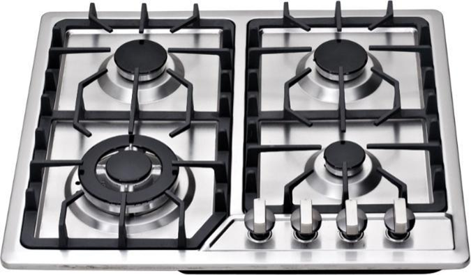 4 burner Stainless steel